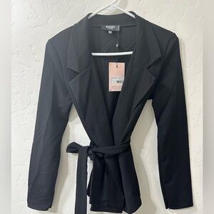 NWT Missguided maternity black blazer top